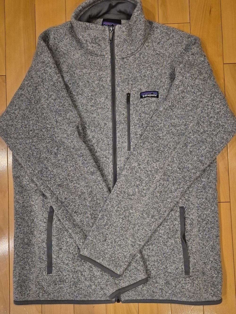 Patagonia Men’s Heather Gray Full-Zip Fleece Jacket